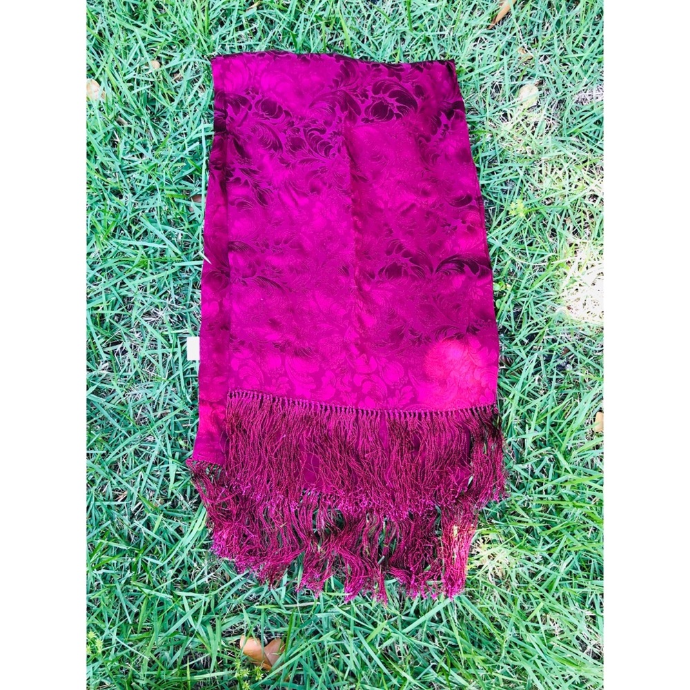Burgundy scarf